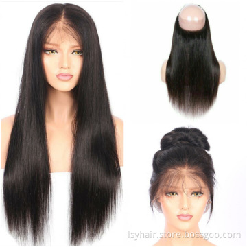 Wholesale Factory Vendor Low Price 360 lace Frontal Closure with Bundles, Pre plucked Straight 360 Lace Front Closure
